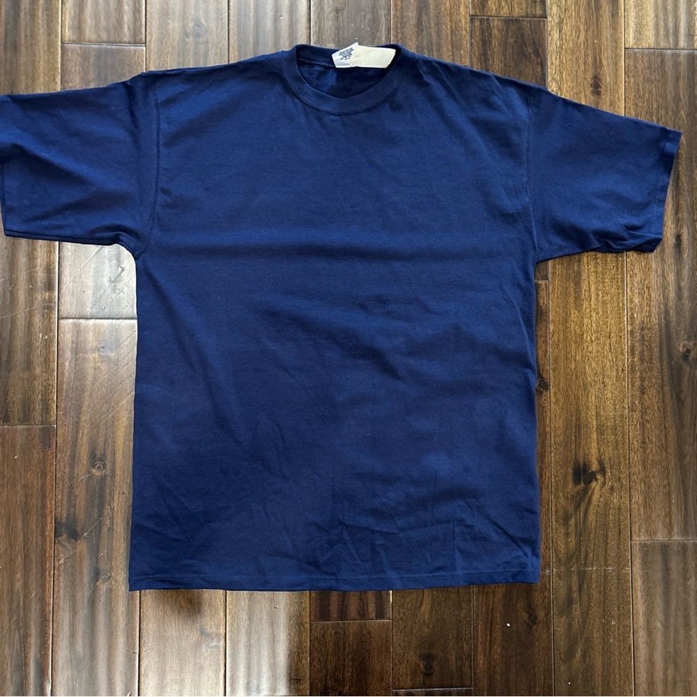Vintage Pluma Classic Oversized Navy Blue Men's T-Shirt